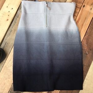 INC Ombré form fitting skirt